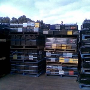 Drained Lead Battery Scrap